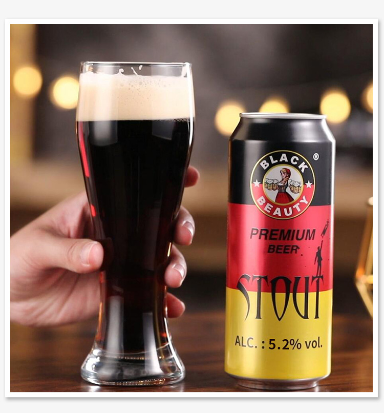 Hot Sale Custom Alcohol Content 330ml 12oz Dark Malt Beer Alcoholic Drink Wheat Stout Beer with OEM Service