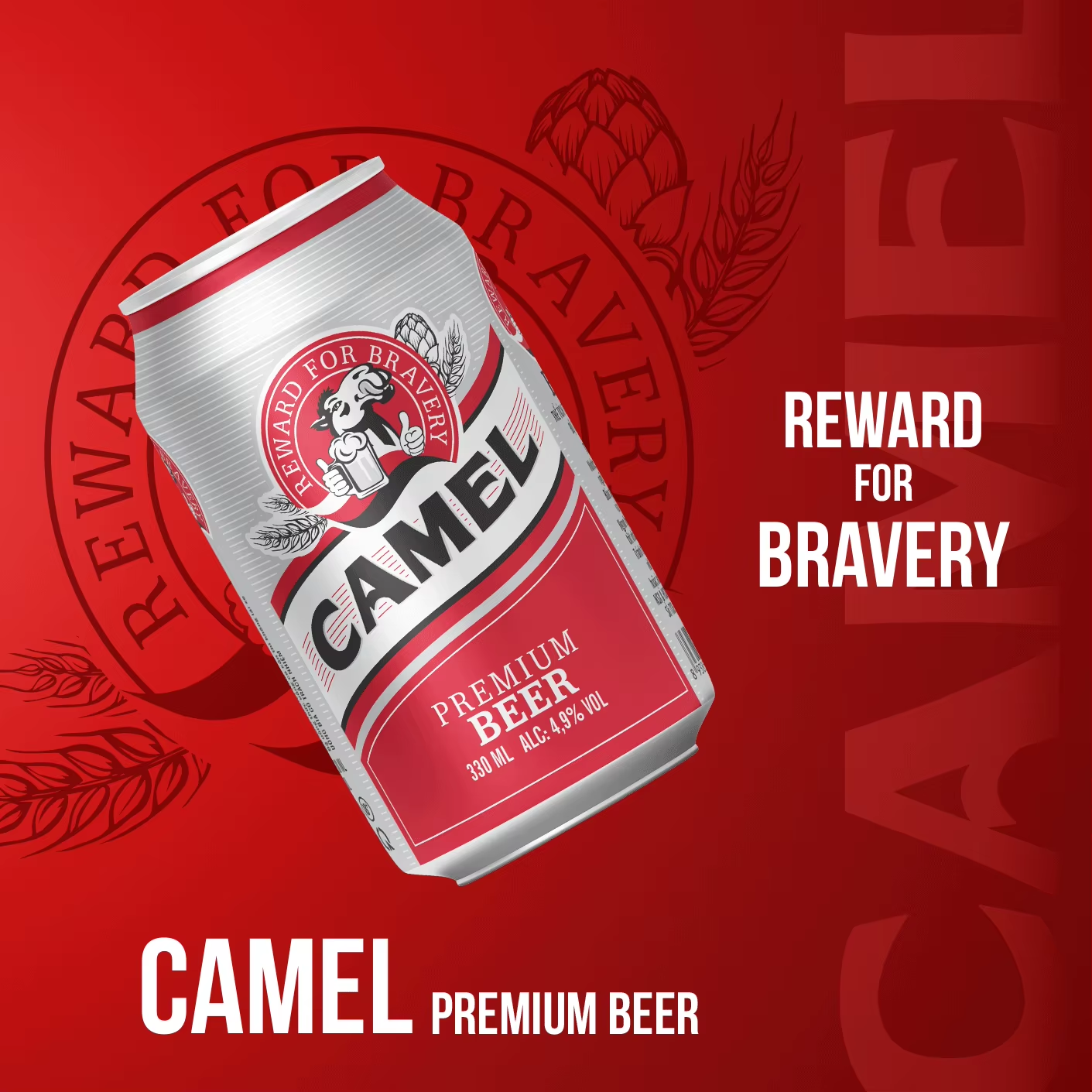 Original Camel Beer 330ml Can Wholesale Lager Beer High Quality Alcoholic Beverages Custom Private label from TTC Brewery - 图片 2