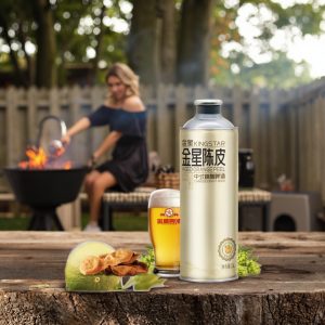 KingStar 1000 ml Golden Star Mandarin Peel Chinese Craft Beer, for Supplying Alcoholic Beverages